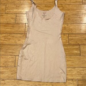 SPANX Assets OnCore Red Hot Label Open-bust Bodysuit Dress Shapewear Women’s L